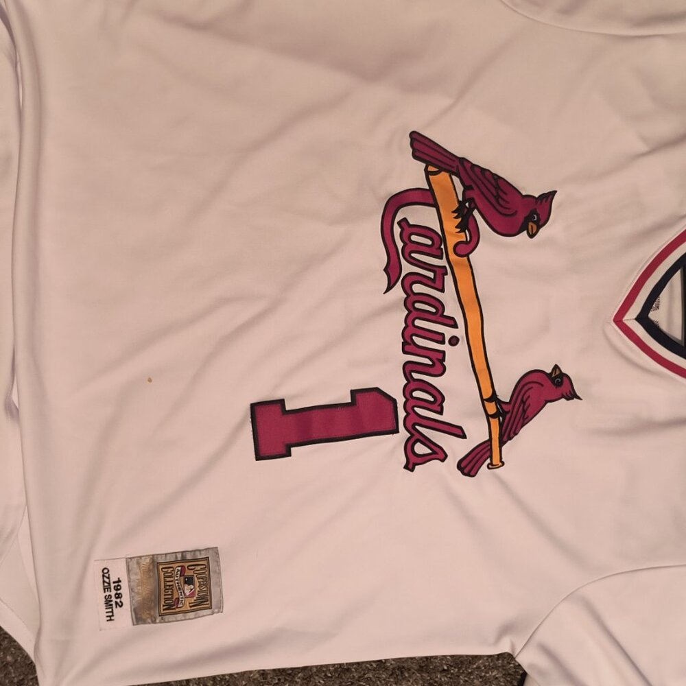Ozzie Smith Mitchell & Ness St Louis Cardinals Jersey - Picture 2 of 6